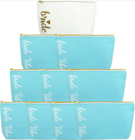 BachPartyGifts 10 Pack Team Bride Cosmetic Bags